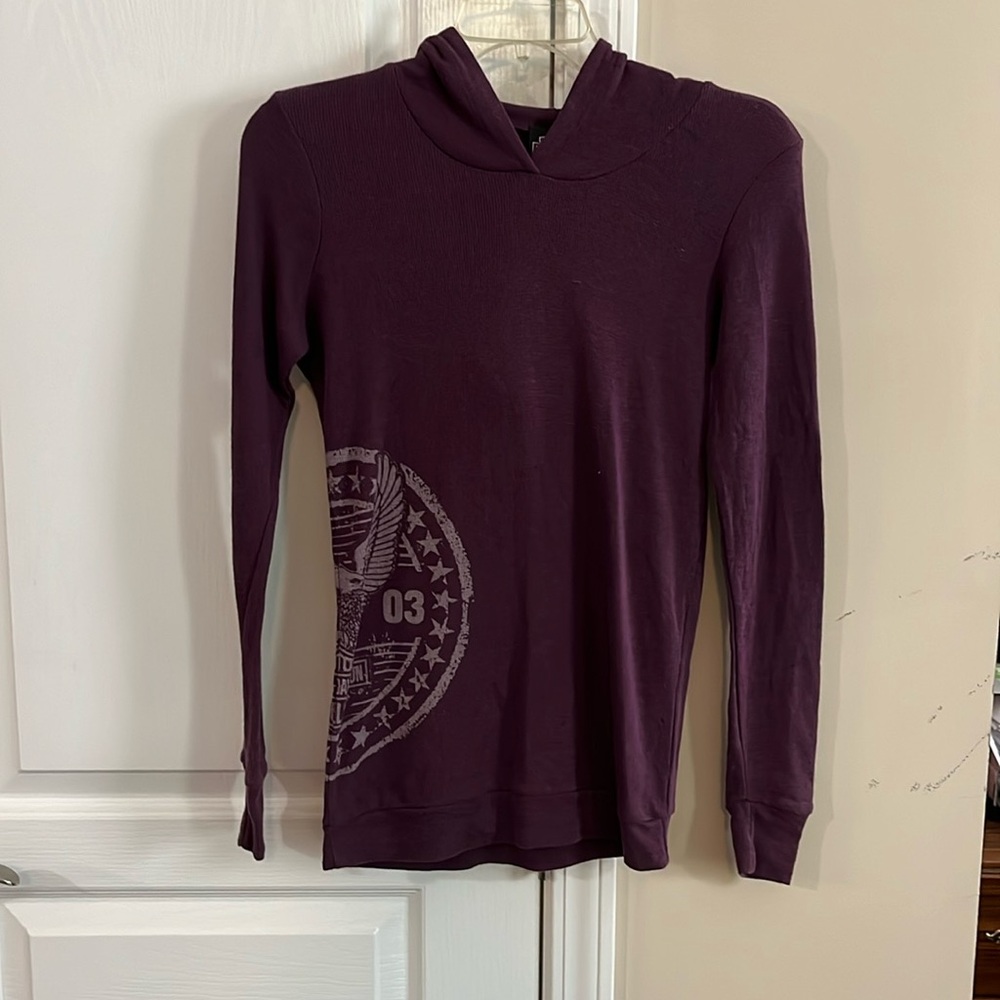 Harley Davidson women’s size medium purple long sleeve pullover hoodie